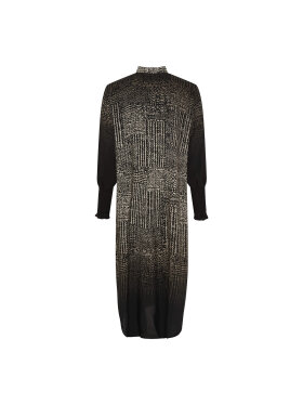 Marta Kjole Sort/Creme - Mellemlange kjoler - MARTA