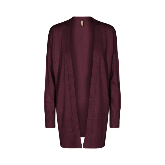 Soyaconcept cardigan bordeaux - Lækre striktrøjer til kvinder - Soyaconcept 