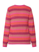Signature strik pink stribet - Lækre striktrøjer til kvinder - Signature