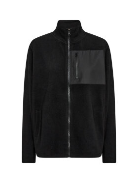 Soyaconcept fleece Jakke sort - Skjortejakker - dame - Soyaconcept 