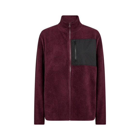 Soyaconcept fleece Jakke vinrød - Skjortejakker - dame - Soyaconcept 