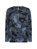 Soyaconcept bluse sort/blå mix - Dame - Bluser - Soyaconcept 