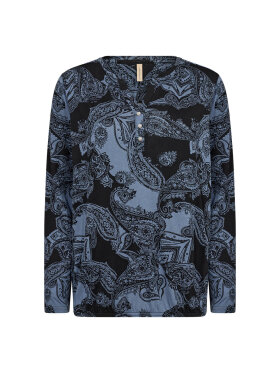 Soyaconcept bluse sort/blå mix - Dame - Bluser - Soyaconcept 