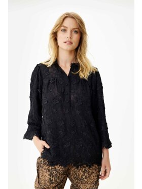 In Front Bluse Sort - Dame - Bluser - IN FRONT