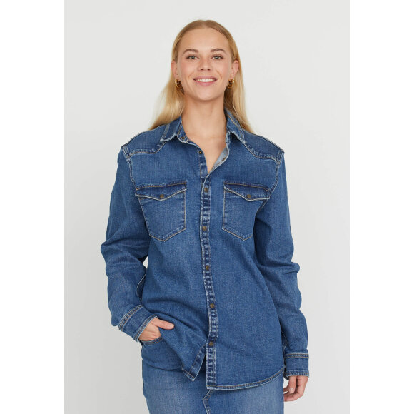 Sisters Point Denim jakke - W Denim Jakker - Sisters Point