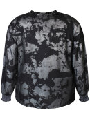 Zhenzi bluse sort/sølv - Overdele til Plus size - Zhenzi