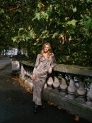 Neo Noir bluse sand/sort - Dame - Bluser - Neo Noir