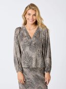 Neo Noir bluse sand/sort - Dame - Bluser - Neo Noir