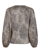 Neo Noir bluse sand/sort - Dame - Bluser - Neo Noir