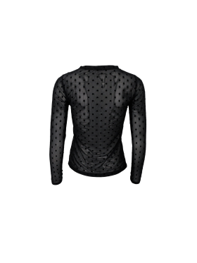 Black Colour Mesh sort - Dame - Bluser - Black Colour
