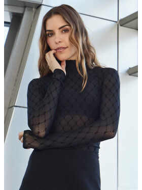 Hype The Detail mesh bluse turtle neck - Dame - Bluser - Hype The Detail 