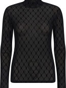 Hype The Detail mesh bluse turtle neck - Dame - Bluser - Hype The Detail 