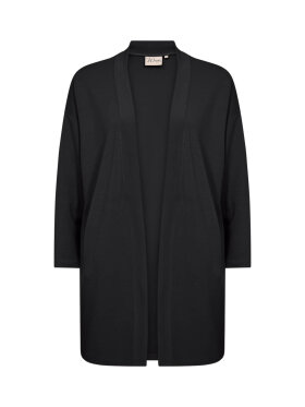 Wasabiconcept cardigan sort - Overdele til Plus size - Wasabiconcept