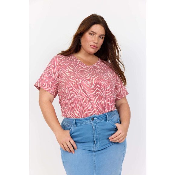 Wasabiconcept t-shirt rød - Overdele til Plus size - Wasabiconcept