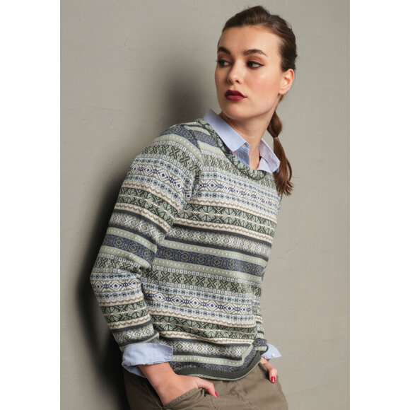 Skovhuus strik agave green - Lækre striktrøjer til kvinder - Skovhuus