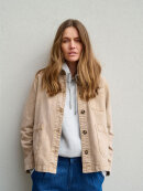 Pulz Denim jakke sand - W Denim Jakker - PULZ Jeans