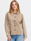 Pulz Denim jakke sand - W Denim Jakker - PULZ Jeans