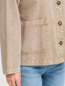 Pulz Denim jakke sand - W Denim Jakker - PULZ Jeans