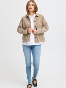 Pulz Denim jakke sand - W Denim Jakker - PULZ Jeans