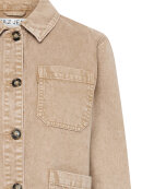 Pulz Denim jakke sand - W Denim Jakker - PULZ Jeans