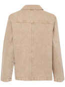 Pulz Denim jakke sand - W Denim Jakker - PULZ Jeans