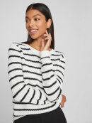 Vila strik hvid/sort - Lækre striktrøjer til kvinder - VILA