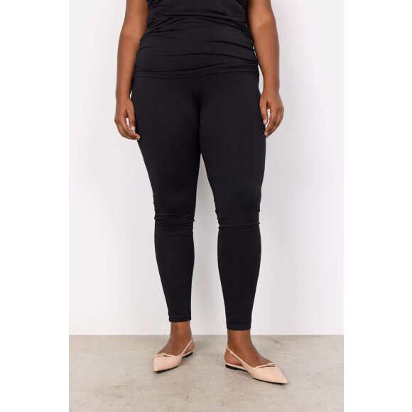 Wasabiconcept leggings sort - Plus size bukser til kvinder - Wasabiconcept