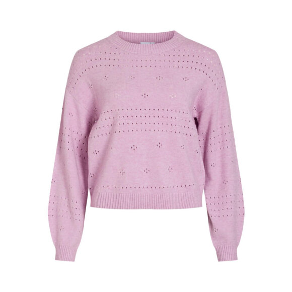 Vila strik lyserød - Lækre striktrøjer til kvinder - VILA