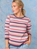 Skovhuus strik blå/pink - Lækre striktrøjer til kvinder - Skovhuus