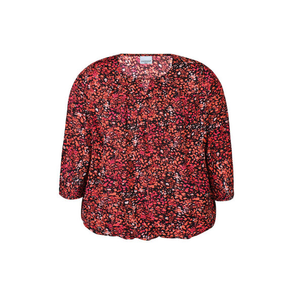 Zhenzi bluse rød mix - Overdele til Plus size - Zhenzi Zhenzi bluse rød mix - Overdele til Plus size - Zhenzi
