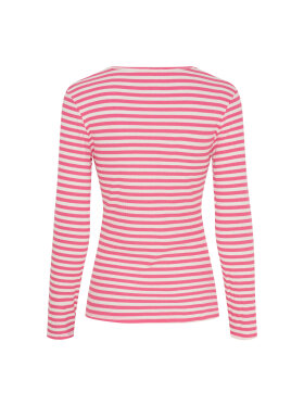 Marta bluse pink/hvid - Dame - Bluser - MARTA