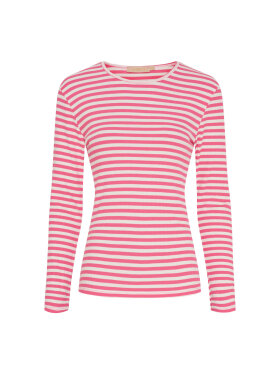 Marta bluse pink/hvid - Dame - Bluser - MARTA