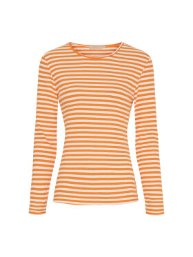 Marta bluse orange/hvid - Dame - Bluser - MARTA
