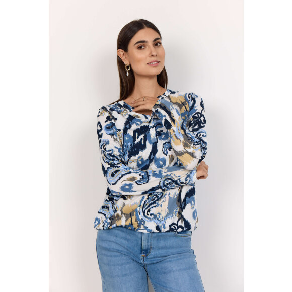 Soyaconcept  - Soyaconcept Bluse blå mix