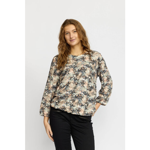 2-Biz - 2-biz bluse rosa/sand mix