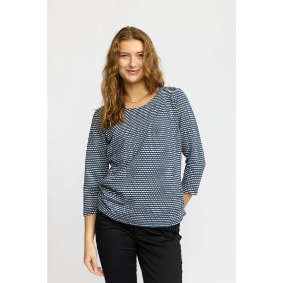 2-Biz - 2-Biz bluse blå/hvid