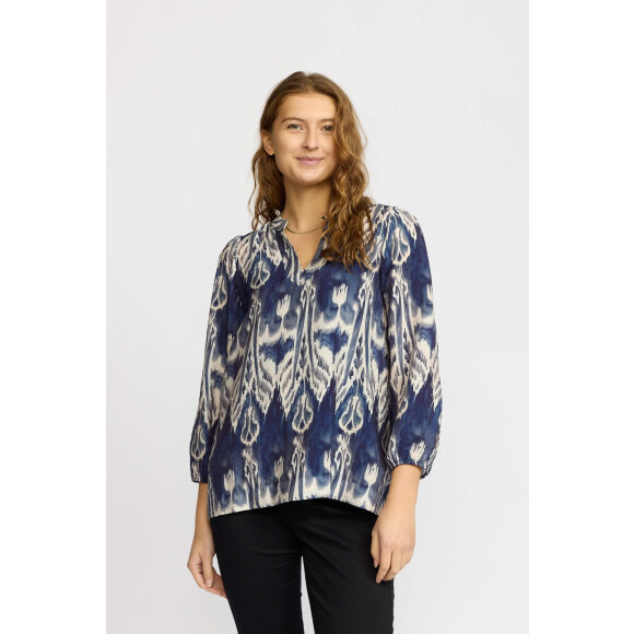 2-Biz - 2-Biz bluse blå mix