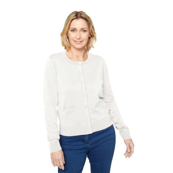 Brandtex Cardigan Off white - Lækre striktrøjer til kvinder - Brandtex Brandtex Cardigan Off white - Lækre striktrøjer til kvinder - Brandtex