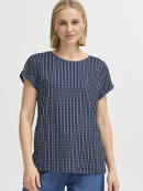 FRANSA - Fransa t-shirts marine/hvid