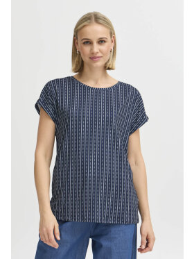 Fransa t-shirts marine/hvid - Dame - T-shirts - FRANSA Fransa t-shirts marine/hvid - Dame - T-shirts - FRANSA