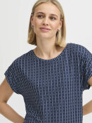 FRANSA - Fransa t-shirts marine/hvid