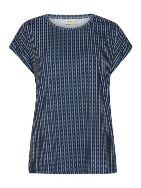 FRANSA - Fransa t-shirts marine/hvid