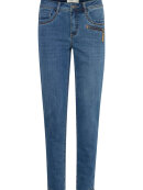 FRANSA - Fransa jeans mellem blå m/slid