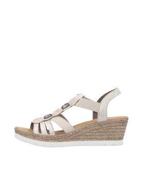 Rieker sandaler beige - Dame - Sandaler - Rieker