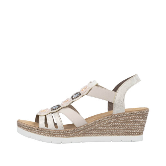 Rieker sandaler beige - Dame - Sandaler - Rieker