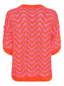 Marta Strik pink/orange - Lækre striktrøjer til kvinder - MARTA