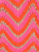 Marta Strik pink/orange - Lækre striktrøjer til kvinder - MARTA