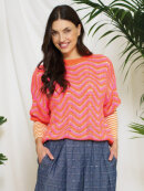 Marta Strik pink/orange - Lækre striktrøjer til kvinder - MARTA