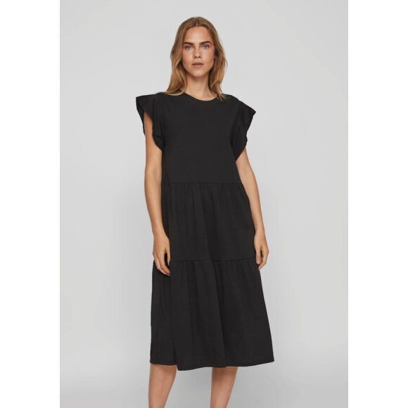 Vila Kjole sort - Mellemlange kjoler - VILA
