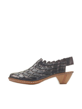 Rieker sko sort - Højhælede sko og højhælede sandaler - Rieker Rieker sko sort - Højhælede sko og højhælede sandaler - Rieker